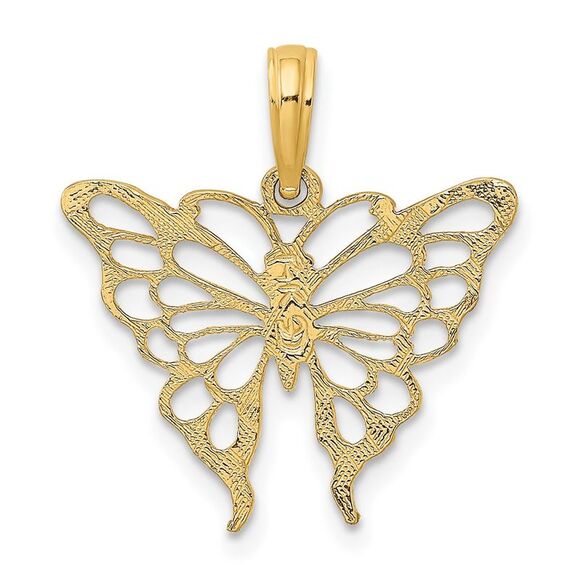 10K Yellow Gold Butterfly Charm